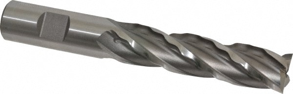 Weldon 65820-00-W 3/4" Diam 4-Flute 30° High Speed Steel Square Roughing & Finishing End Mill Image