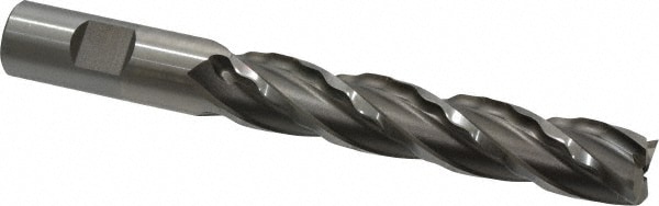 Weldon 65822-00-W 3/4" Diam 4-Flute 30° High Speed Steel Square Roughing & Finishing End Mill Image