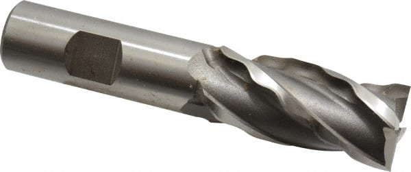 Weldon 65824-00-W 7/8" Diam 4-Flute 30° High Speed Steel Square Roughing & Finishing End Mill 