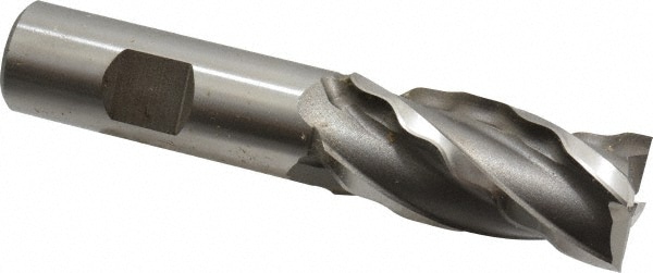 Weldon 65824-00-W 7/8" Diam 4-Flute 30° High Speed Steel Square Roughing & Finishing End Mill Image