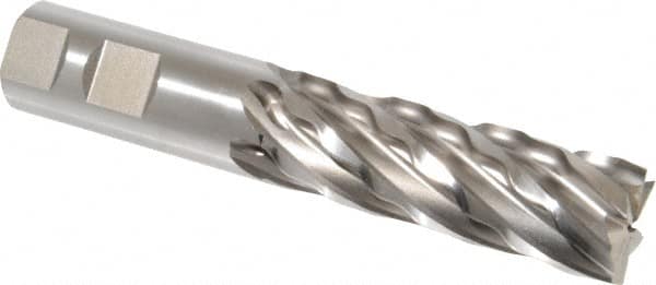 Weldon 65904-00-W 1" Diam 6-Flute 30° High Speed Steel Square Roughing & Finishing End Mill 