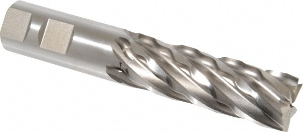 Weldon 65904-00-W 1" Diam 6-Flute 30° High Speed Steel Square Roughing & Finishing End Mill Image