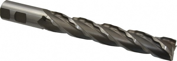 Weldon 65832-00-W 1" Diam 4-Flute 30° High Speed Steel Square Roughing & Finishing End Mill Image