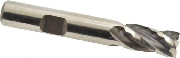 Weldon 66102-00-W 3/8" Diam 4-Flute 30° High Speed Steel Square Roughing & Finishing End Mill 