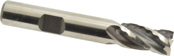 Weldon 66102-00-W 3/8" Diam 4-Flute 30° High Speed Steel Square Roughing & Finishing End Mill Image