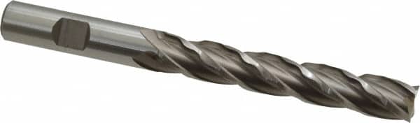 Weldon 66110-00-W 1/2" Diam 4-Flute 30° High Speed Steel Square Roughing & Finishing End Mill 