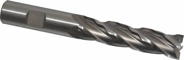 Weldon 66114-00-W 5/8" Diam 4-Flute 30° High Speed Steel Square Roughing & Finishing End Mill 