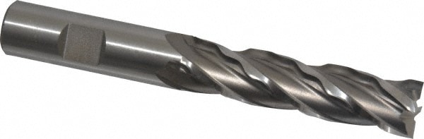 Weldon 66114-00-W 5/8" Diam 4-Flute 30° High Speed Steel Square Roughing & Finishing End Mill Image