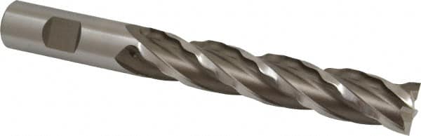 Weldon 66122-00-W 3/4" Diam 4-Flute 30° High Speed Steel Square Roughing & Finishing End Mill 