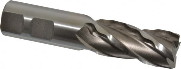 Weldon 66124-00-W 7/8" Diam 4-Flute 30° High Speed Steel Square Roughing & Finishing End Mill 