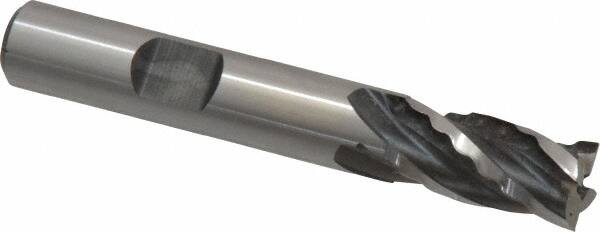 Weldon 66302-00-W 3/8" Diam 4-Flute 30° Cobalt Square Roughing & Finishing End Mill 