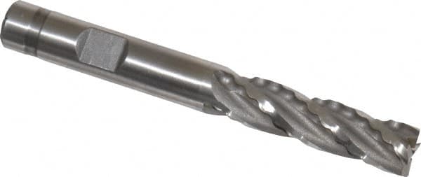 Weldon 66304-00-W 3/8" Diam 4-Flute 30° Cobalt Square Roughing & Finishing End Mill 