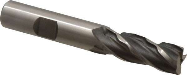 Weldon 66306-00-W 1/2" Diam 4-Flute 30° Cobalt Square Roughing & Finishing End Mill Image