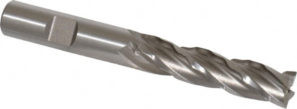 Weldon 66308-00-W 1/2" Diam 4-Flute 30° Cobalt Square Roughing & Finishing End Mill Image