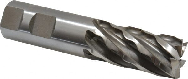 Weldon 66402-00-W 1" Diam 6-Flute 30° Cobalt Square Roughing & Finishing End Mill 