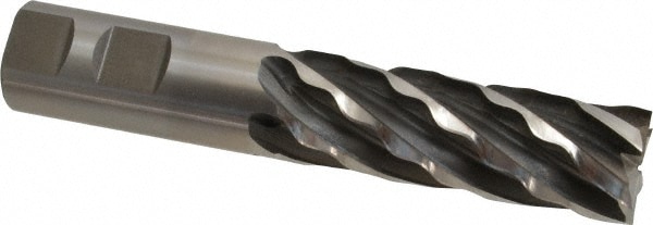 Weldon 66404-00-W 1" Diam 6-Flute 30° Cobalt Square Roughing & Finishing End Mill Image