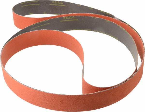 Abrasive Belt: 2" Wide, 132" Long, 60 Grit, Ceramic