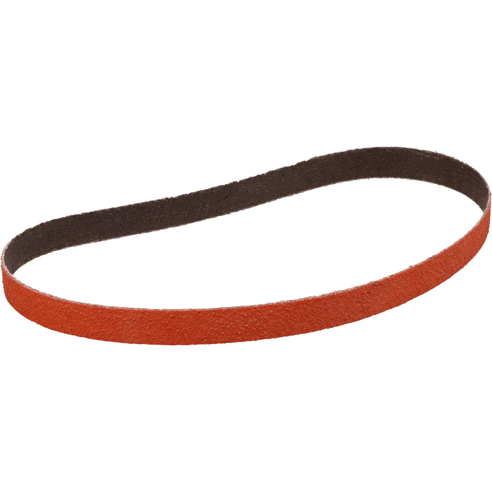Abrasive Belt: 3/4" Wide, 18" Long, 120 Grit, Ceramic