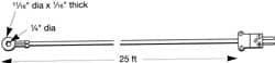 Thermo Electric SF039-275 0 to 221°F, K Surface, Thermocouple Probe Image