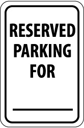 Reserved Parking Sign: Rectangle, HIGH VOLTAGE - Aluminum, Post, 18" High, 12" Wide