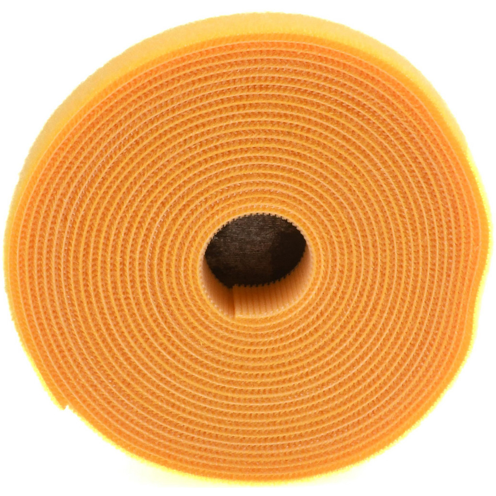 SpeedTech | SpeedWrap ES Cable Tie: 15' Long, Yellow, Nylon & Polyethylene, Hook & Loop Strap - 50 lb Tensile Strength | Part #SWR.75X5YW