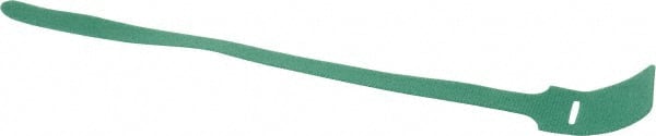 SpeedTech SW1.5X15GN-10 Cable Tie: 15" Long, Green, Nylon & Polyethylene, Hook & Loop Strap 