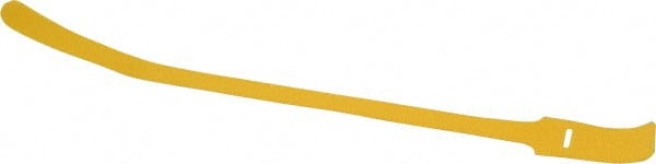 SpeedTech SW1.5X15YW-10 Cable Tie: 15" Long, Yellow, Nylon & Polyethylene, Hook & Loop Strap 