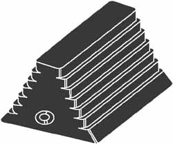 Rubber Wheel Chock: 5-5/8