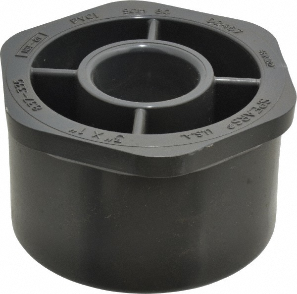 PROSOURCE 3 x 1" PVC Plastic Pipe Reducer Bushing 81845828 MSC Industrial Supply
