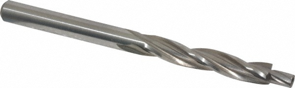 Solid Pilot Counterbore: 0.23" Dia, 0.135" Pilot, 3 Flutes - Socket-Head Cap Screw Compatible, 7/32" Shank Dia, 3" OAL, High Speed Steel