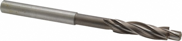 Solid Pilot Counterbore: 15/32" Dia, 5/16" Pilot, 3 Flutes - 5/16" Socket-Head Cap Screw Compatible, 7/16" Shank Dia, 6" OAL, High Speed Steel