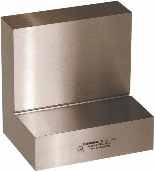 Suburban Tool AP-443-NH 4" Wide x 4" Deep x 3" High Steel Precision-Ground Angle Plate Image