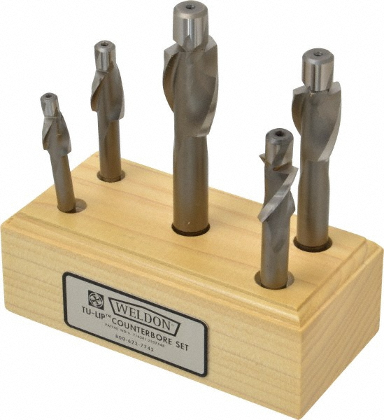 7 Piece HSS Socket Head Cap Screw Counterbore Set - XS051