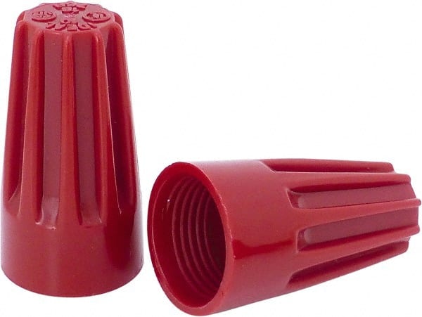 Ideal 30-076 Standard Twist-On Wire Connector: Red, Flame-Retardant, 2 AWG 