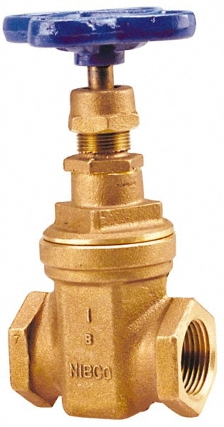 NIBCO NL1J00D Gate Valve: Non-Rising Stem, 2" Pipe, Threaded, Bronze Image