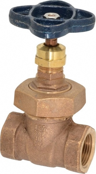 NIBCO NL1T008 Gate Valve: Non-Rising Stem, 3/4" Pipe, Threaded, Bronze Image