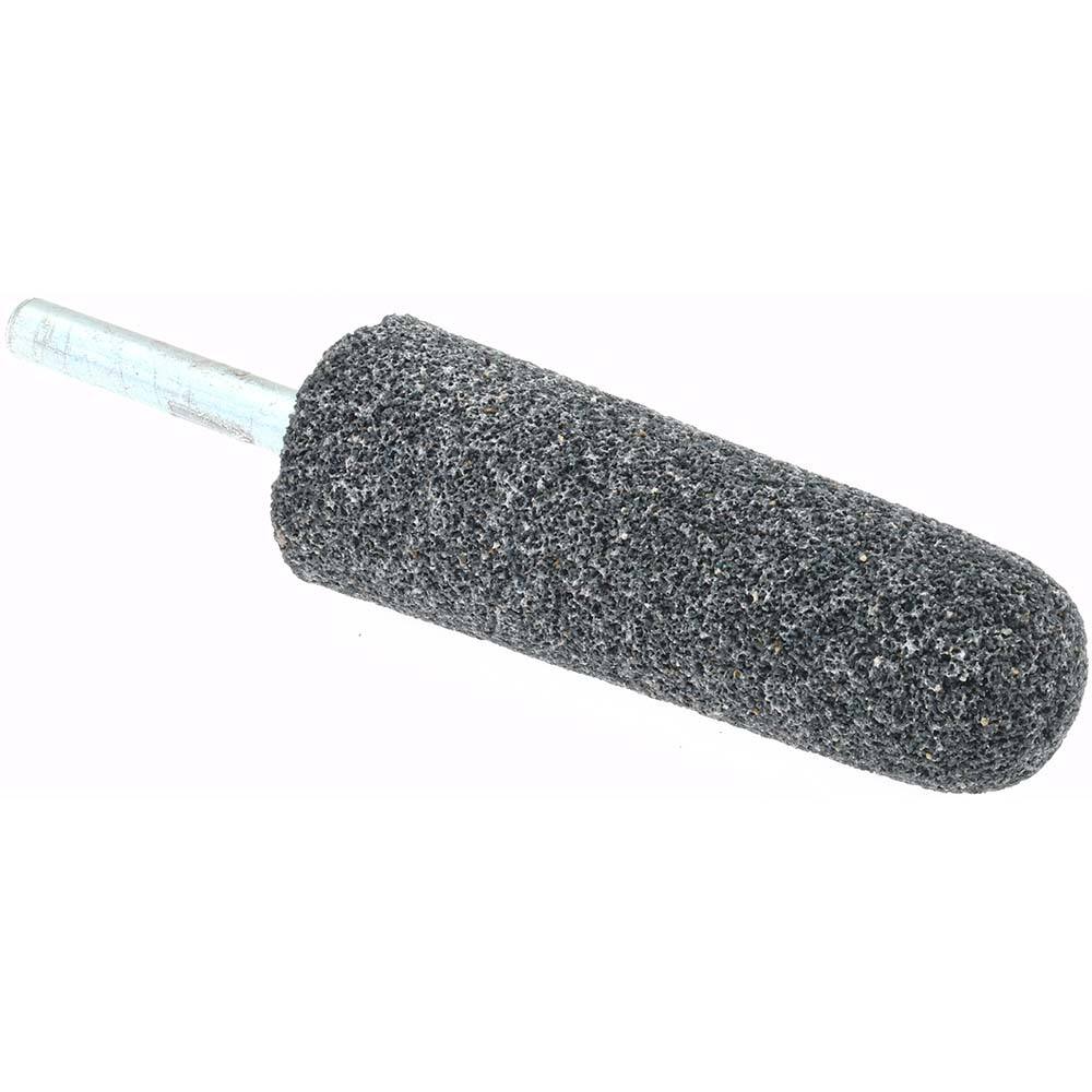 Mounted Point: 2-3/4" Thick, 1/4" Shank Dia, A3, 36 Grit, Very Coarse