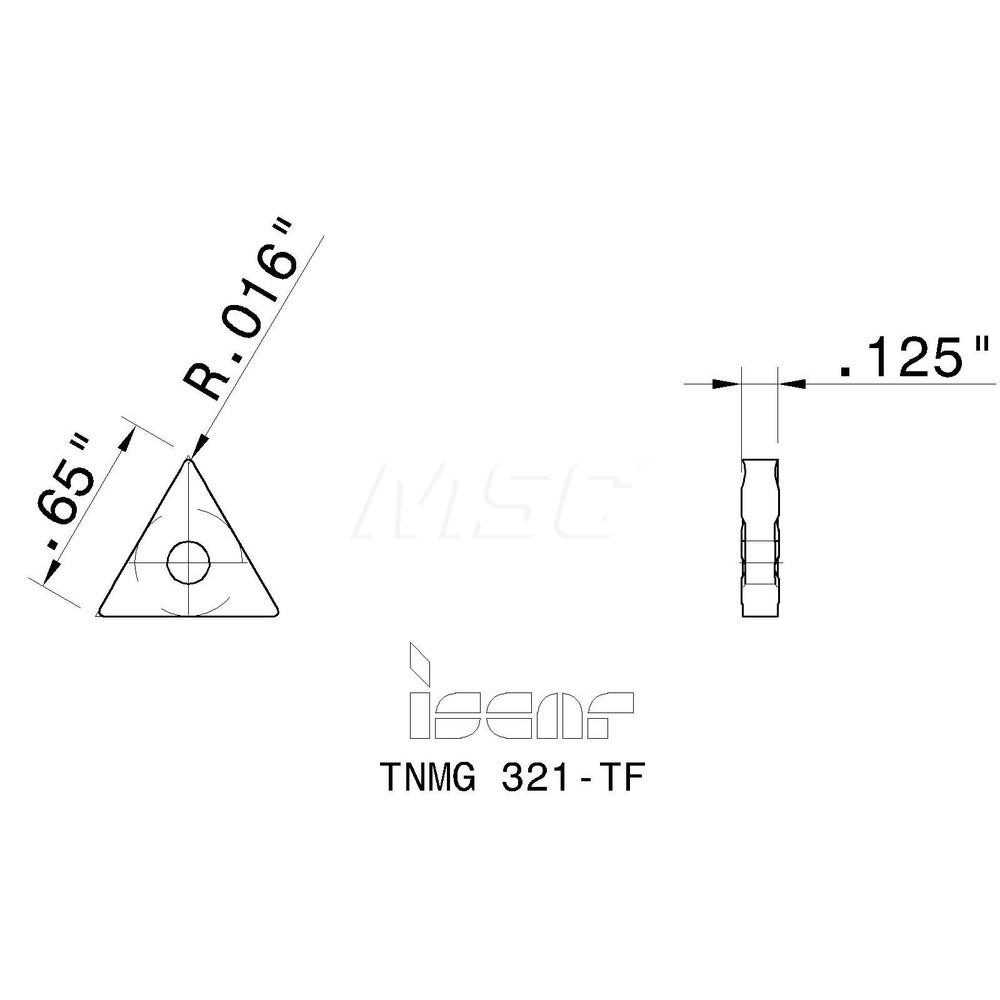 Iscar Turning Insert TNMG321 TF IC9250, Carbide MSC Direct