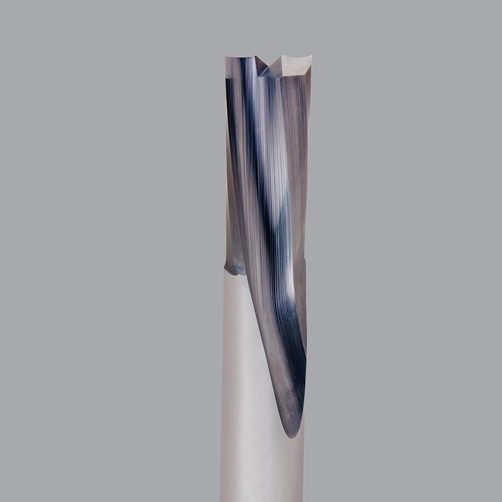 Spiral Router Bit: 0.5" Dia, 1.125" LOC, 1/2" Shank Dia, Downcut