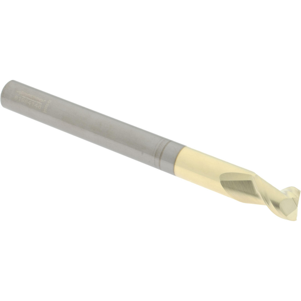 313904 Square End Mill: 3/8 Dia, 1/2 LOC, 3/8 Shank Dia, 4 OAL, 2 Flutes, Solid Carbide  