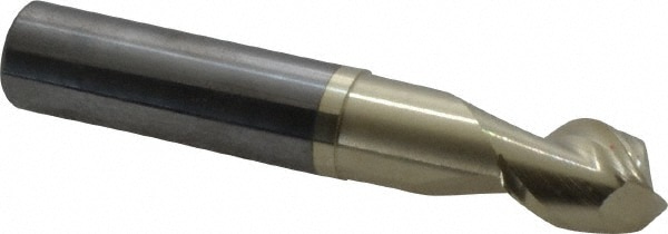 Accupro 25050010N22C5 Square End Mill: 1/2 Dia, 5/8 LOC, 1/2 Shank Dia, 3 OAL, 2 Flutes, Solid Carbide 