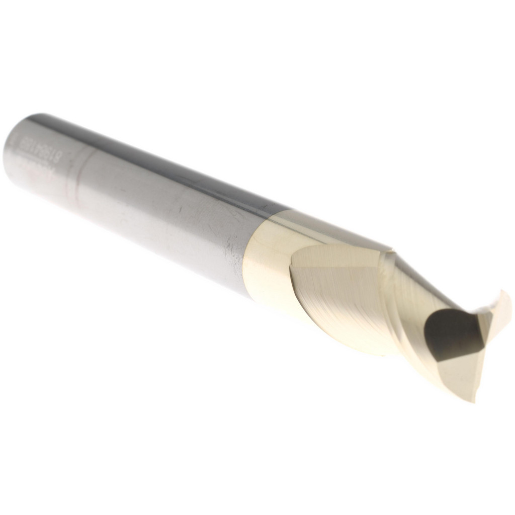 Accupro High Performance Milling Square End Mill: 1/2" Dia, 5/8" LOC - 4" OAL, 1/2" Shank Dia, 45 deg Helix, ZrN Finish, Single End, Accupro High