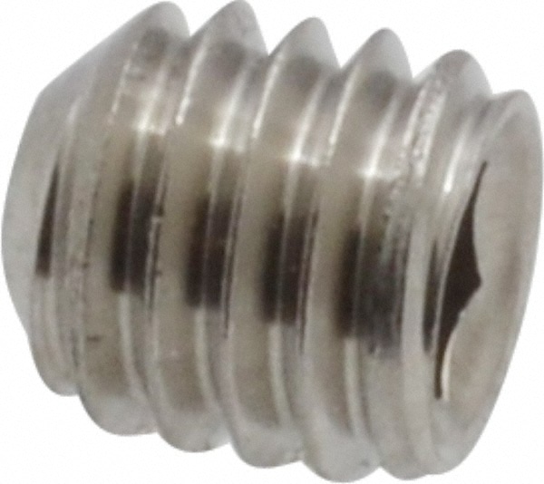 Value Collection MASS0030006CP Set Screw: M3 x 0.50 x 6 mm, Cup Point, Stainless Steel, Grade 18-8 & Austenitic Grade A2 Image