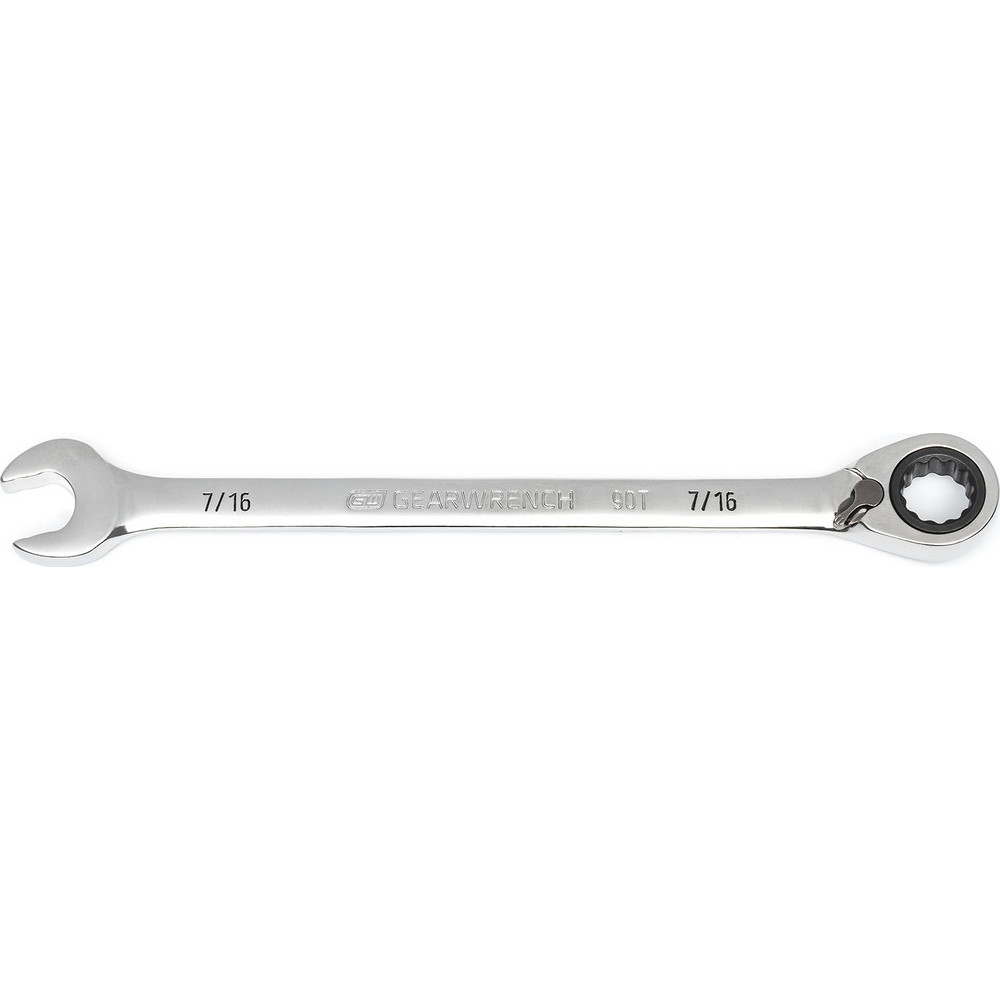 GEARWRENCH Combination Wrench 7/16" Head Size, 15 deg Offset MSC