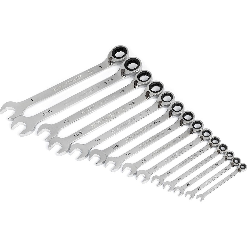 GEARWRENCH - Reversible Wrench Set: 14 Pc, Inch | MSC Direct