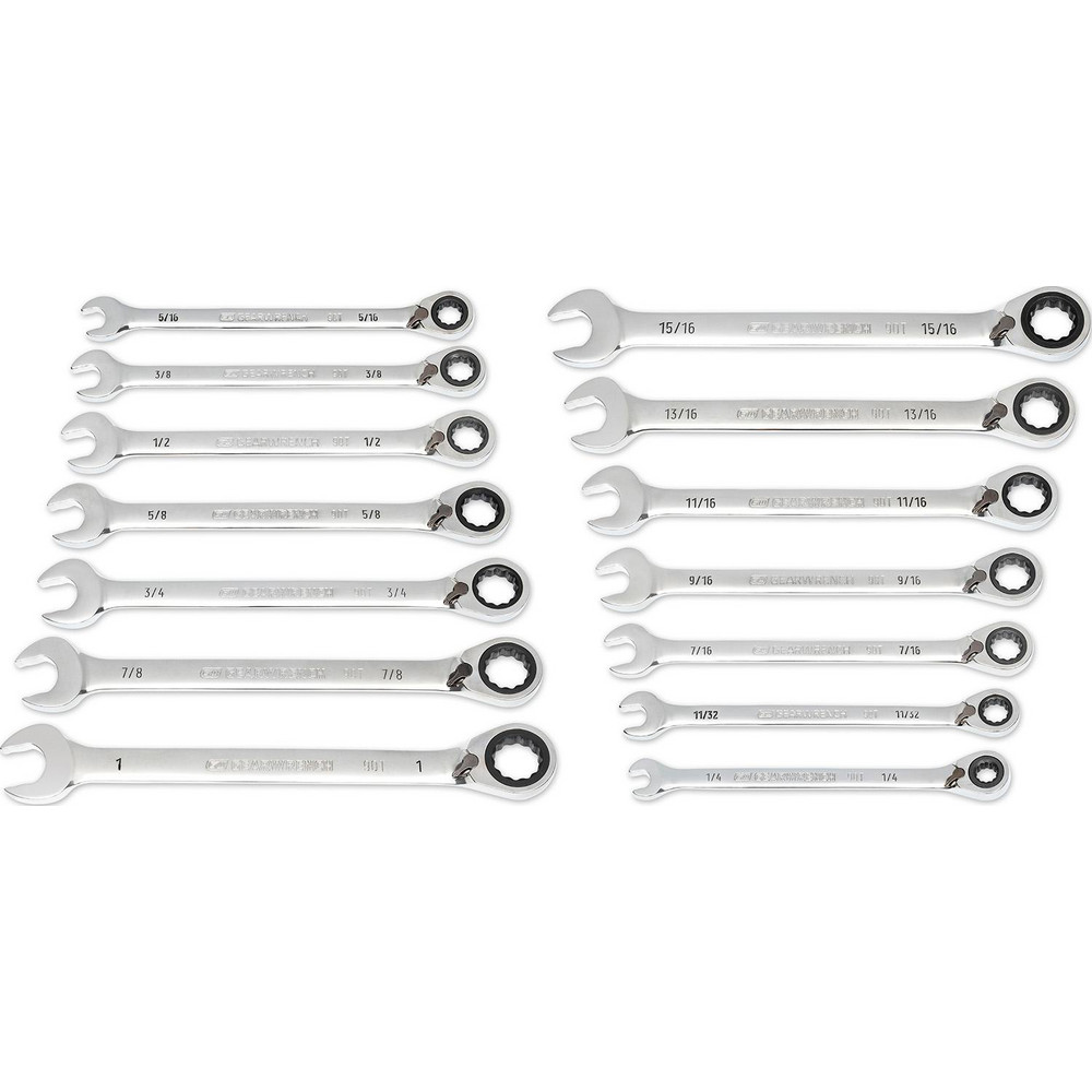 GEARWRENCH Reversible Wrench Set 14 Pc, Inch MSC Direct
