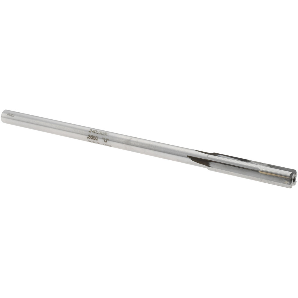 Made in USA 24003680 Chucking Reamer: 0.368" Dia, 7" OAL, 1-3/4" Flute Length, Straight Shank, Solid Carbide Image