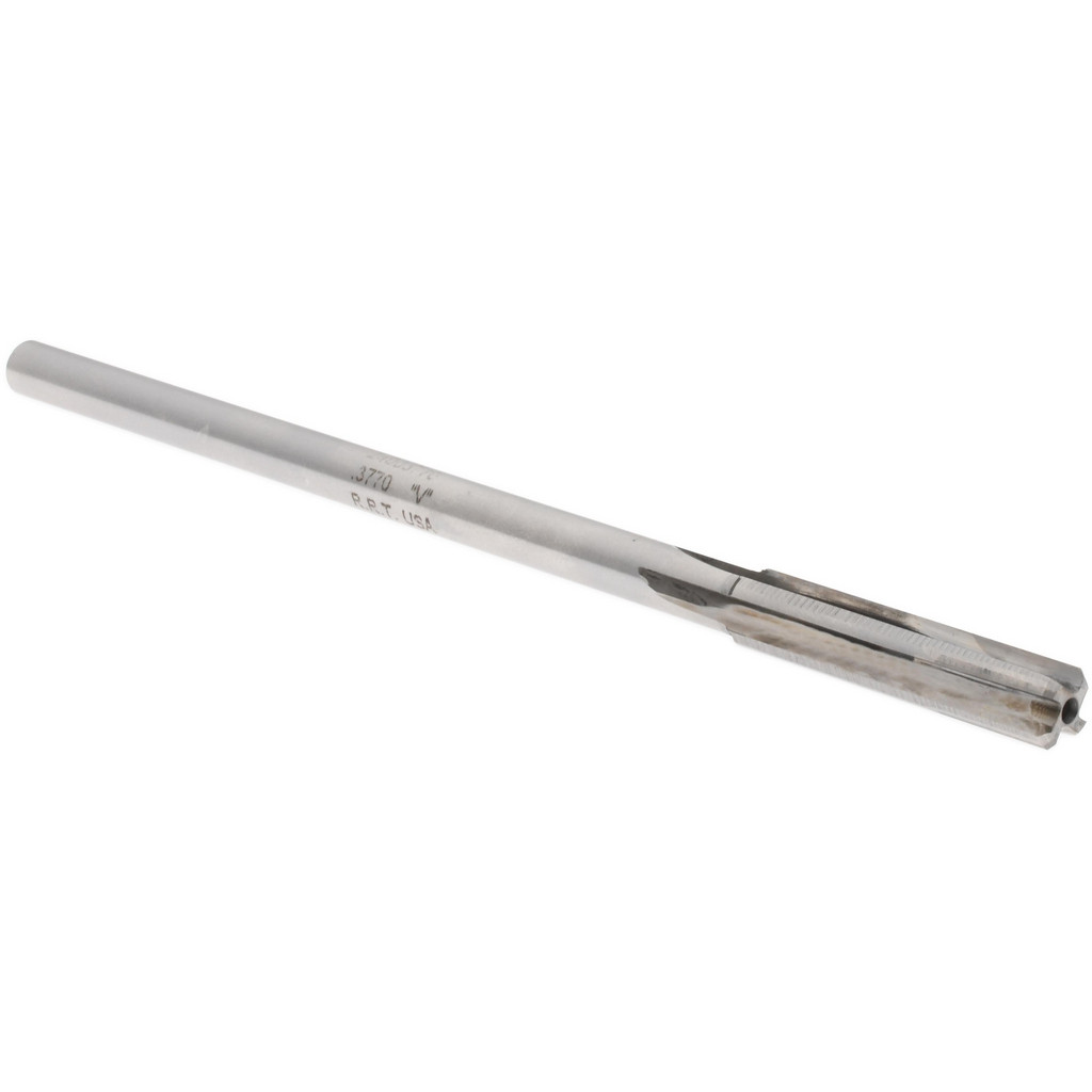 Made in USA 24003770 Chucking Reamer: 0.377" Dia, 7" OAL, 1-3/4" Flute Length, Straight Shank, Solid Carbide Image