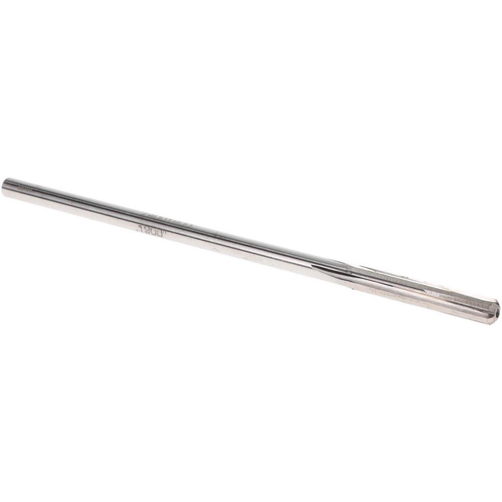 Made in USA 24001900 Chucking Reamer: 0.19" Dia, 4-1/2" OAL, 1-1/8" Flute Length, Straight Shank, Solid Carbide Image