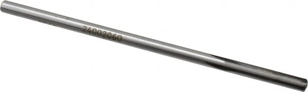 Made in USA 2400206 Chucking Reamer: 0.206" Dia, 5" OAL, 1-1/4" Flute Length, Straight Shank, Solid Carbide Image